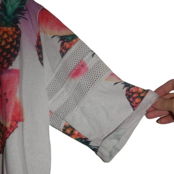 JUICY COUTURE women's large 90s vintage pineapple watermelon jersey shirt blouse - Picture 6 of 14